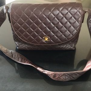 Chanel Vintage Quilted Caviar Leather Shoulder Bag